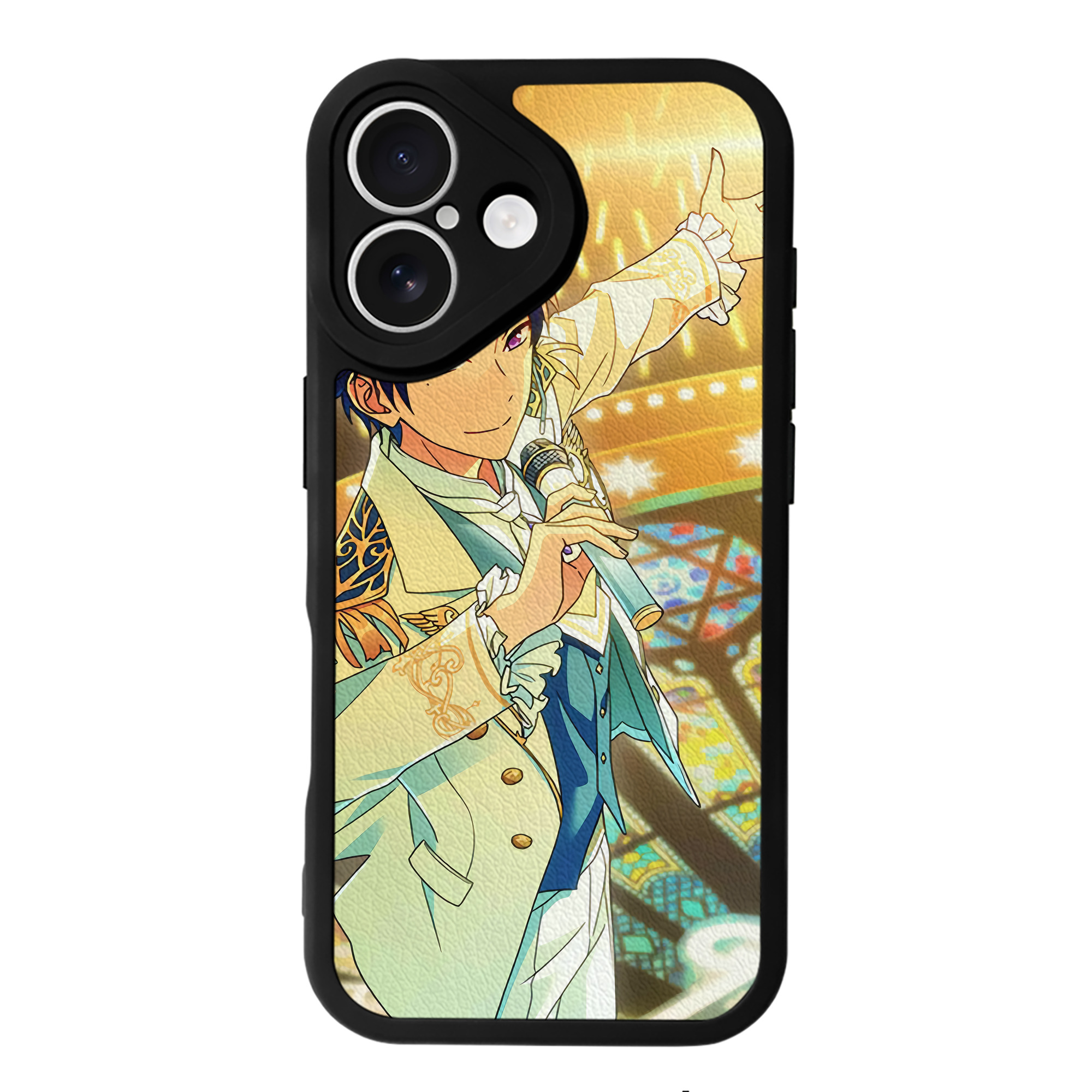 （画像用） あんさんぶるスターズ! Ensemble Stars 【iPhone 16シリーズ対応】シリコンスマホケース（レザー調） 材質：シリコン